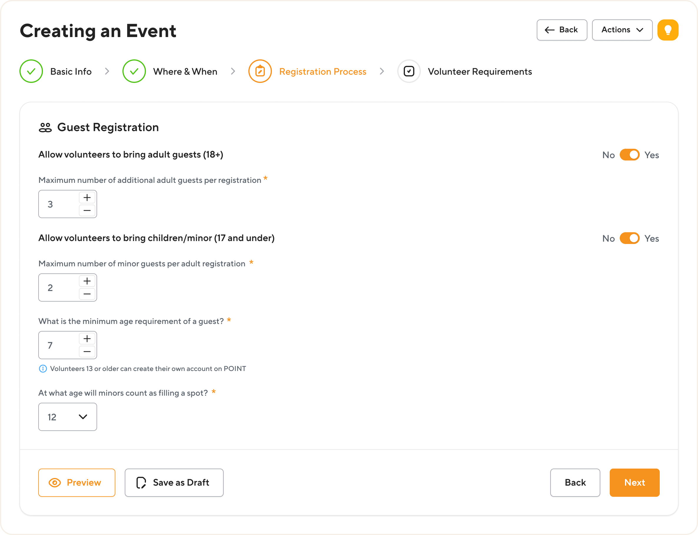 How does Guest Registration work for an event?