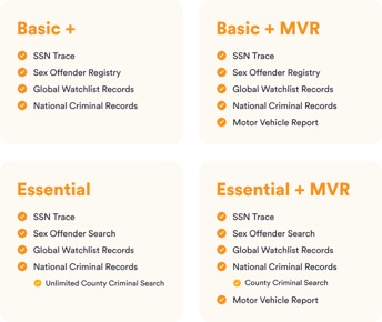 Background Check Packages