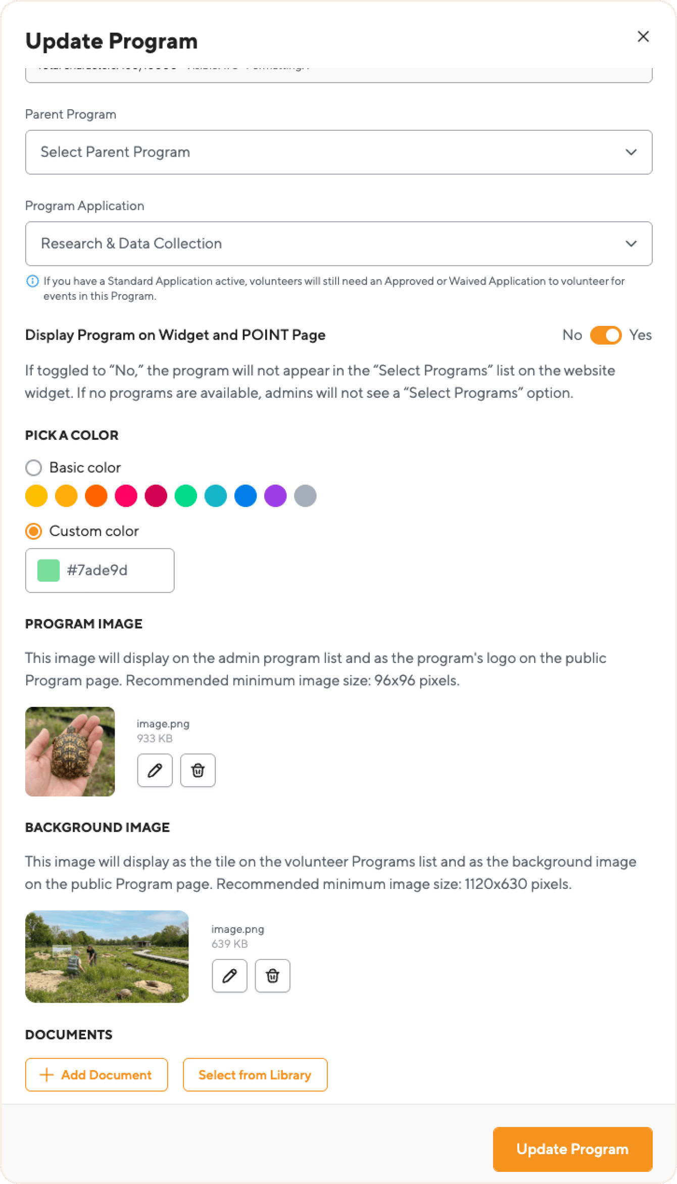 How to Display Programs on Your Public POINT Page